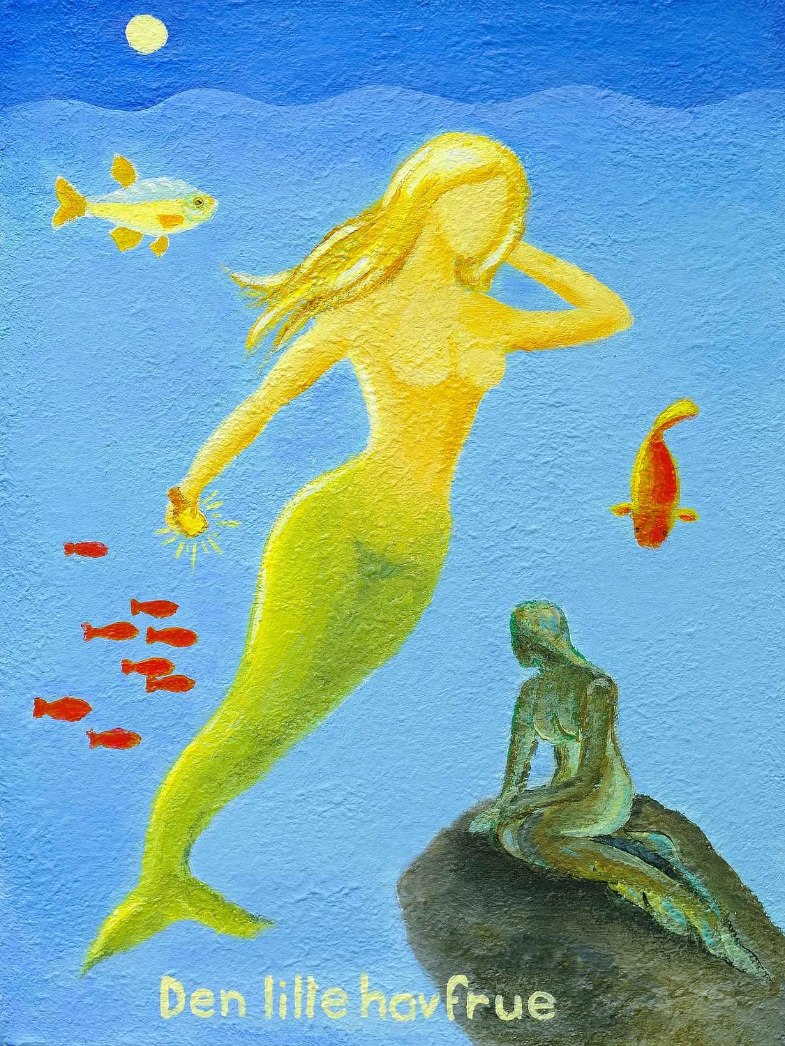 Lene Schmidt-Petersen: "Den lille havfrue" (30x40 cm)
