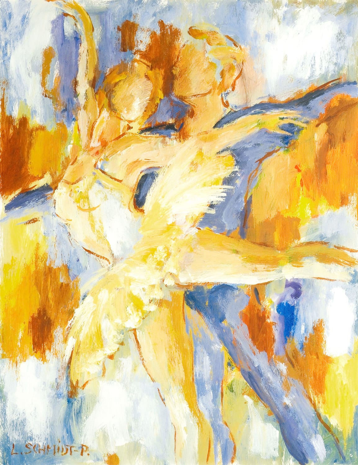Lene Schmidt-Petersen: "Tones from the loving space" (45 x 58 cm)