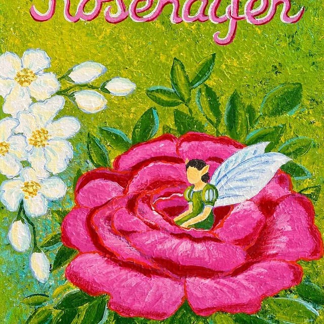 Lene Schmidt-Petersen: "Rosenalfen" (30x40 cm)