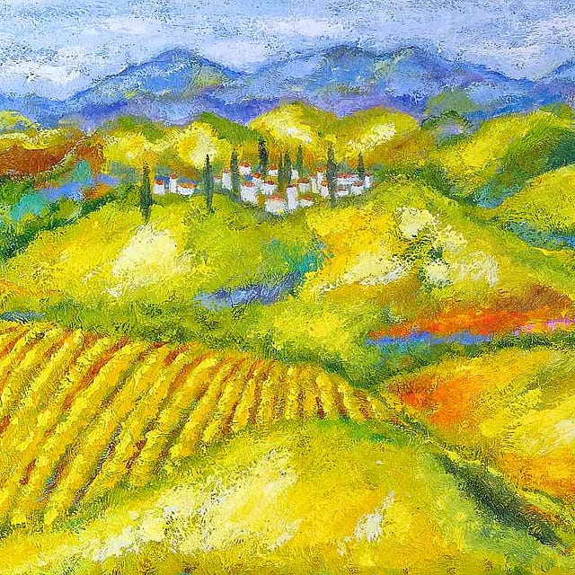Lene Schmidt-Petersen: "Toscana" (150x60 cm)