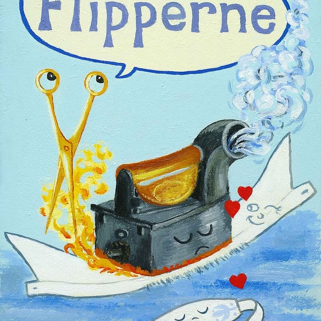 Lene Schmidt-Petersen: "Flipperne" (30x40 cm)
