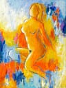 Lene Schmidt-Petersen: "Nude on a hot evening" (60 x 80 cm)